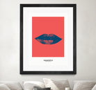 Bleu lips by Nanametza Biarritz on GIANT ART - pink digital drawing