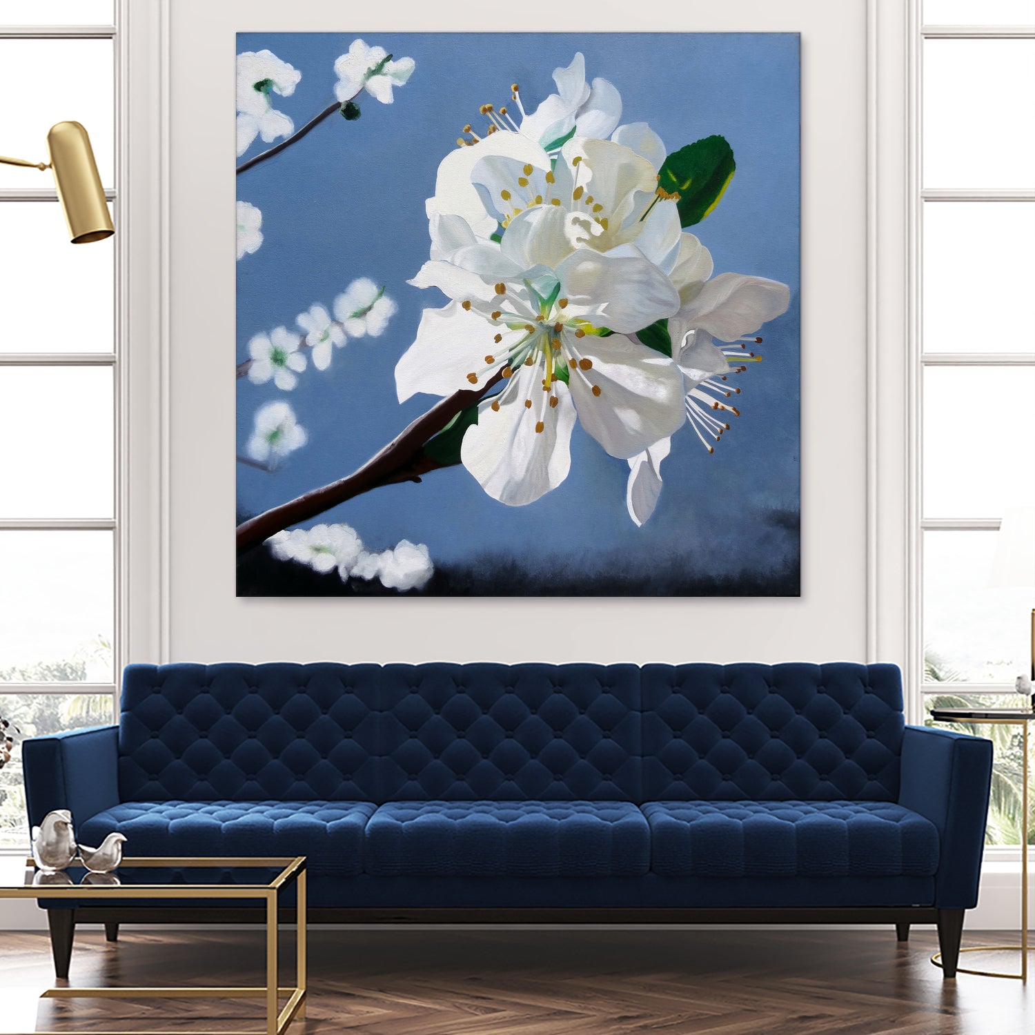 Spring Blossoms by Matthew Holden Bates on GIANT ART - white mixed media