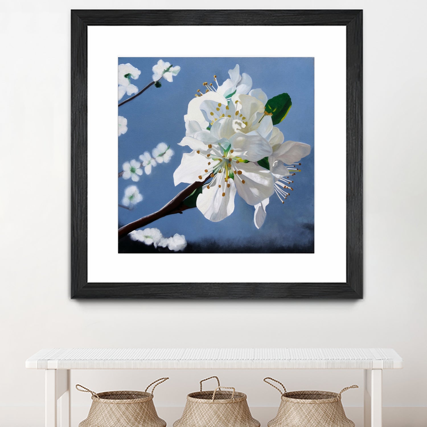 Spring Blossoms by Matthew Holden Bates on GIANT ART - white mixed media