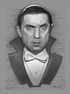 Bela Lugosi - Dracula by Dave Robinson on GIANT ART - red digital drawing