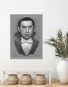 Bela Lugosi - Dracula by Dave Robinson on GIANT ART - red digital drawing