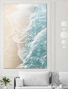 Soft Teal Gold Ocean Dream Waves #1 #water #decor #art by Anita & Bella Jantz on GIANT ART - green photo illustration