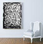 Pinto mis dias con calma by Nozvvu vvu on GIANT ART - black typography