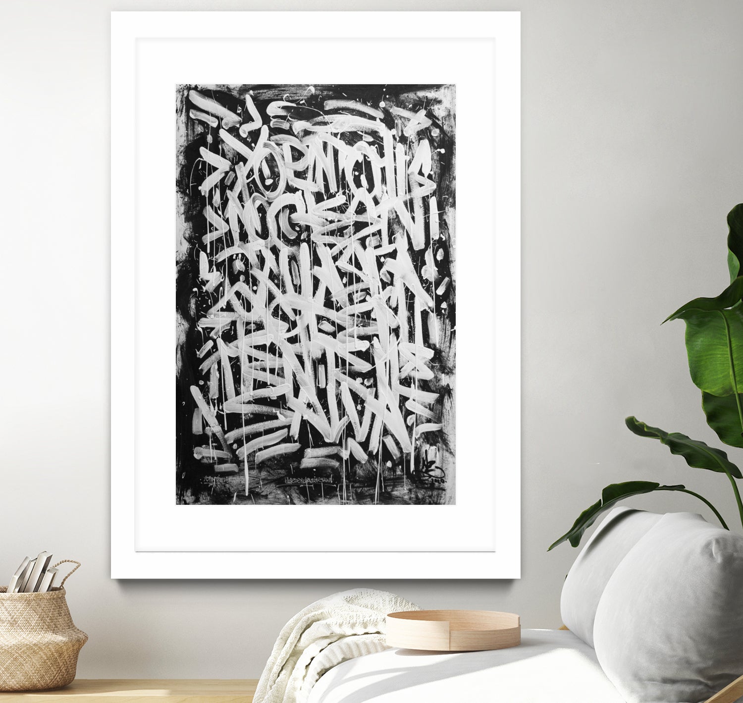 Pinto mis dias con calma by Nozvvu vvu on GIANT ART - black typography