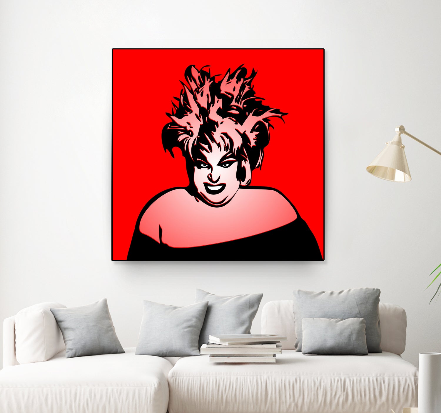 Divine | Pop Art by William Cuccio on GIANT ART - red digital painting