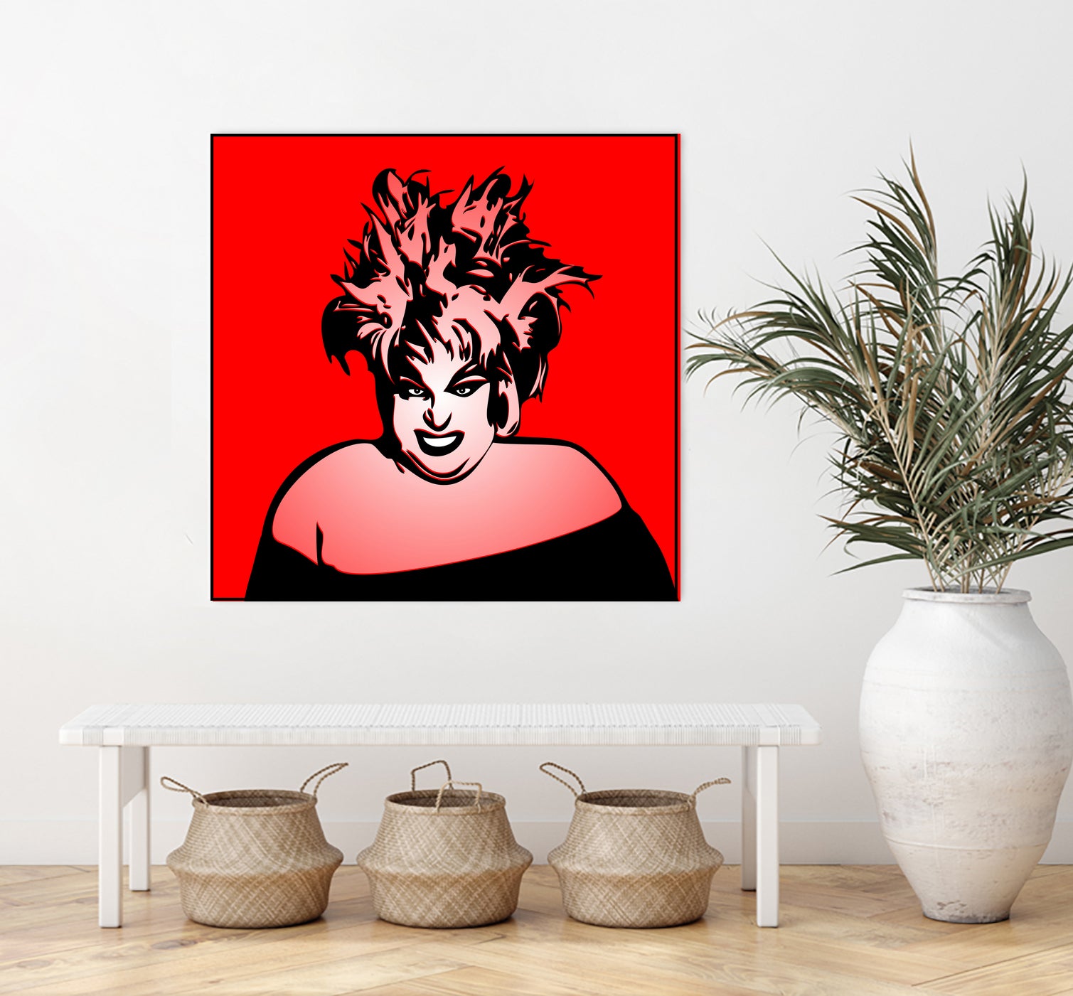 Divine | Pop Art by William Cuccio on GIANT ART - red digital painting