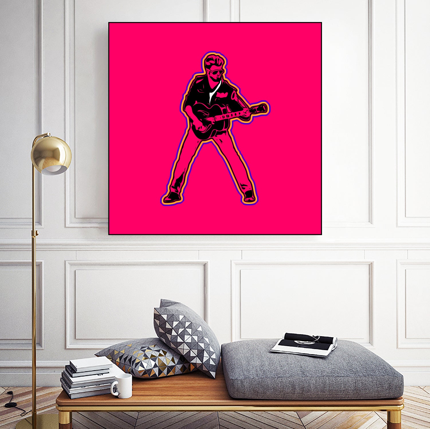 George Michael | Pop Art by William Cuccio on GIANT ART - pink digital painting