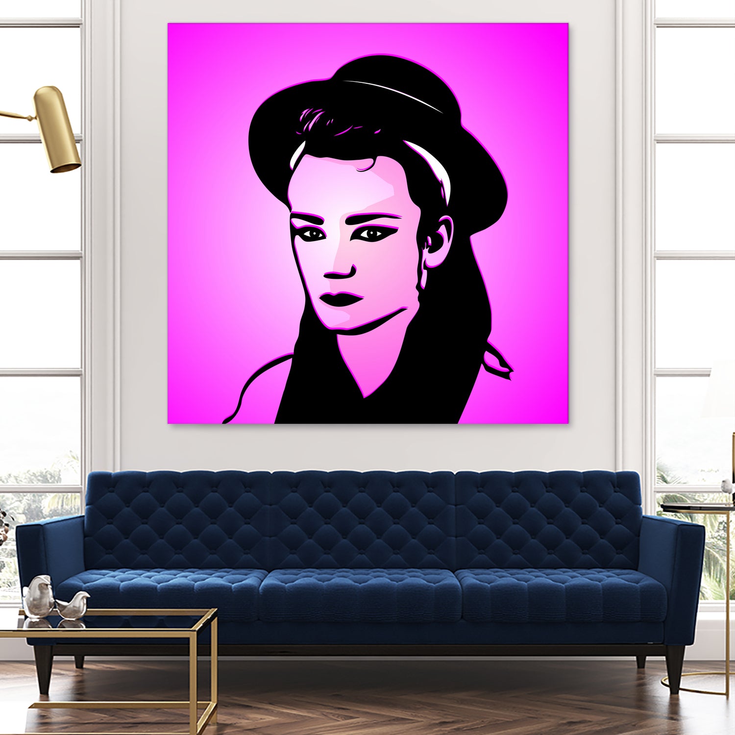 Boy George | Pop Art by William Cuccio on GIANT ART - pink digital painting