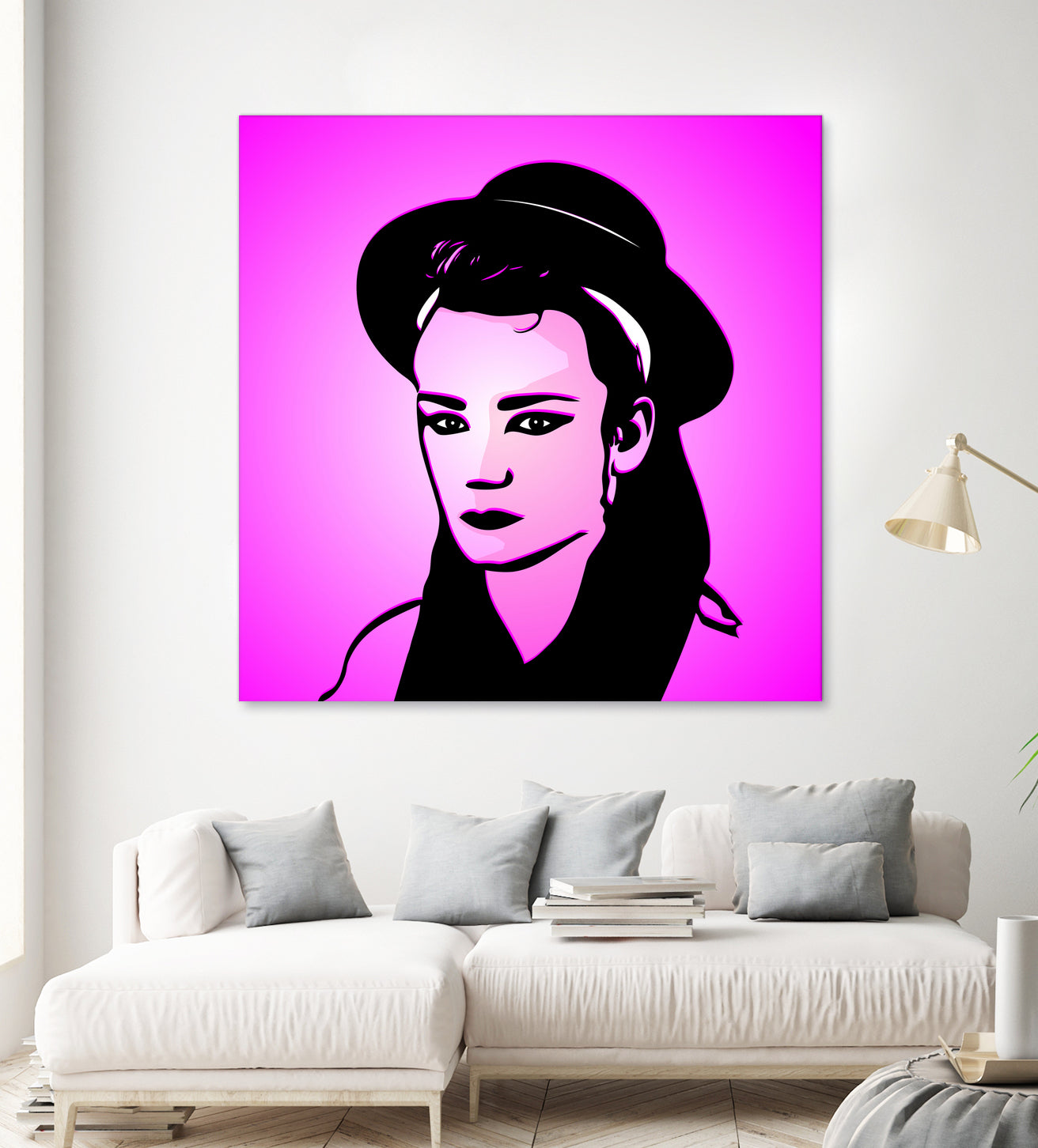 Boy George | Pop Art by William Cuccio on GIANT ART - pink digital painting