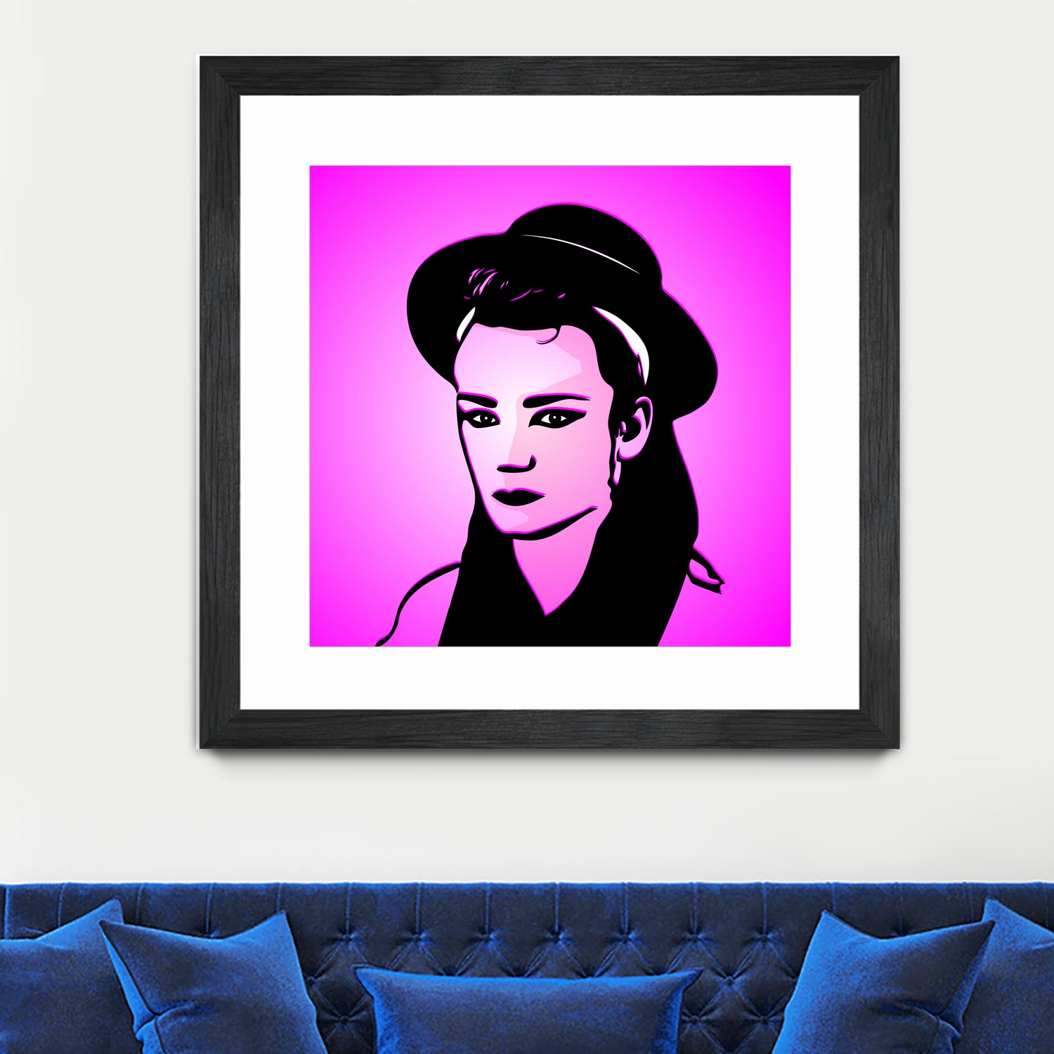 Boy George | Pop Art by William Cuccio on GIANT ART - pink digital painting