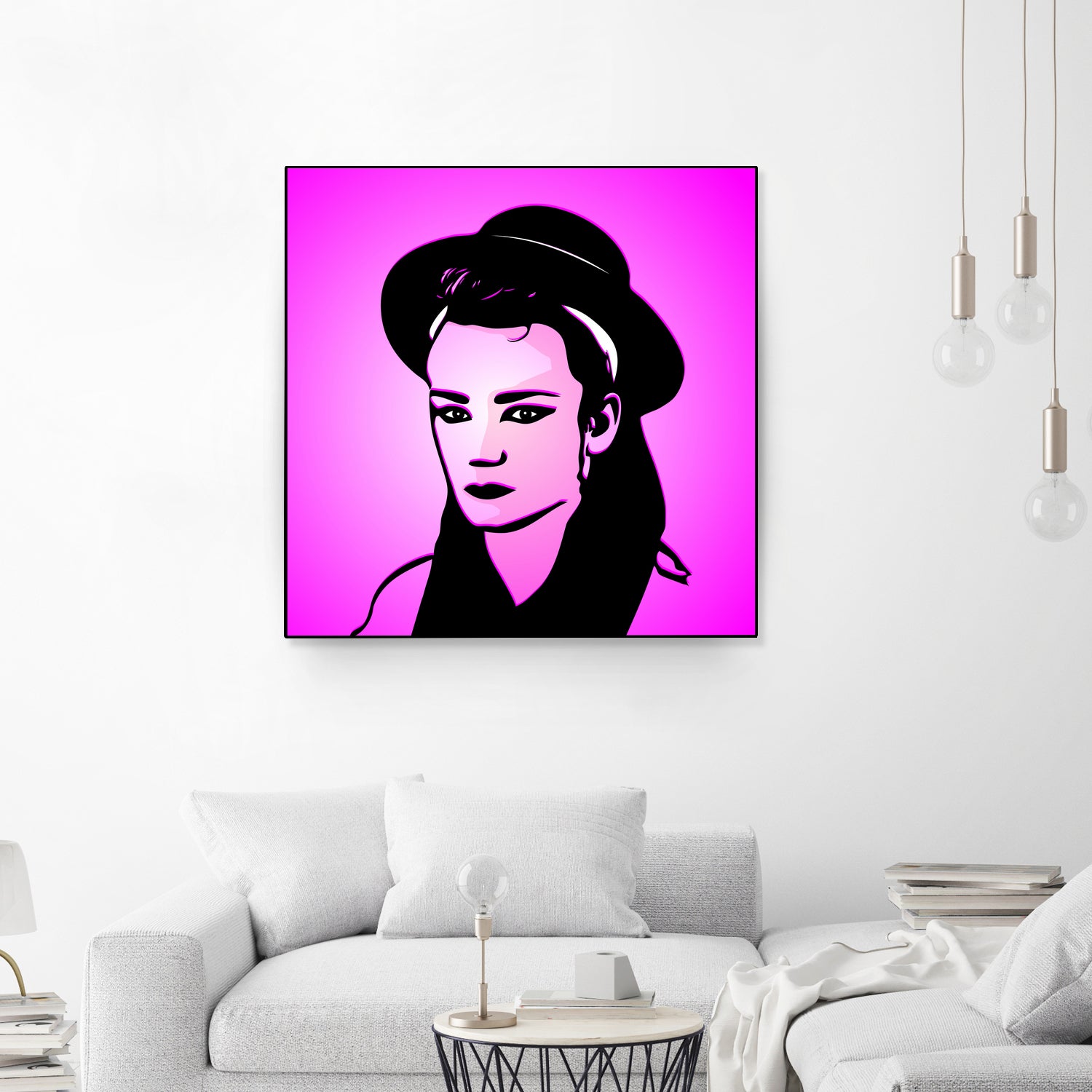 Boy George | Pop Art by William Cuccio on GIANT ART - pink digital painting