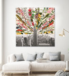 Vintage Blooming New York by Bianca Green on GIANT ART - gray photo manipulation