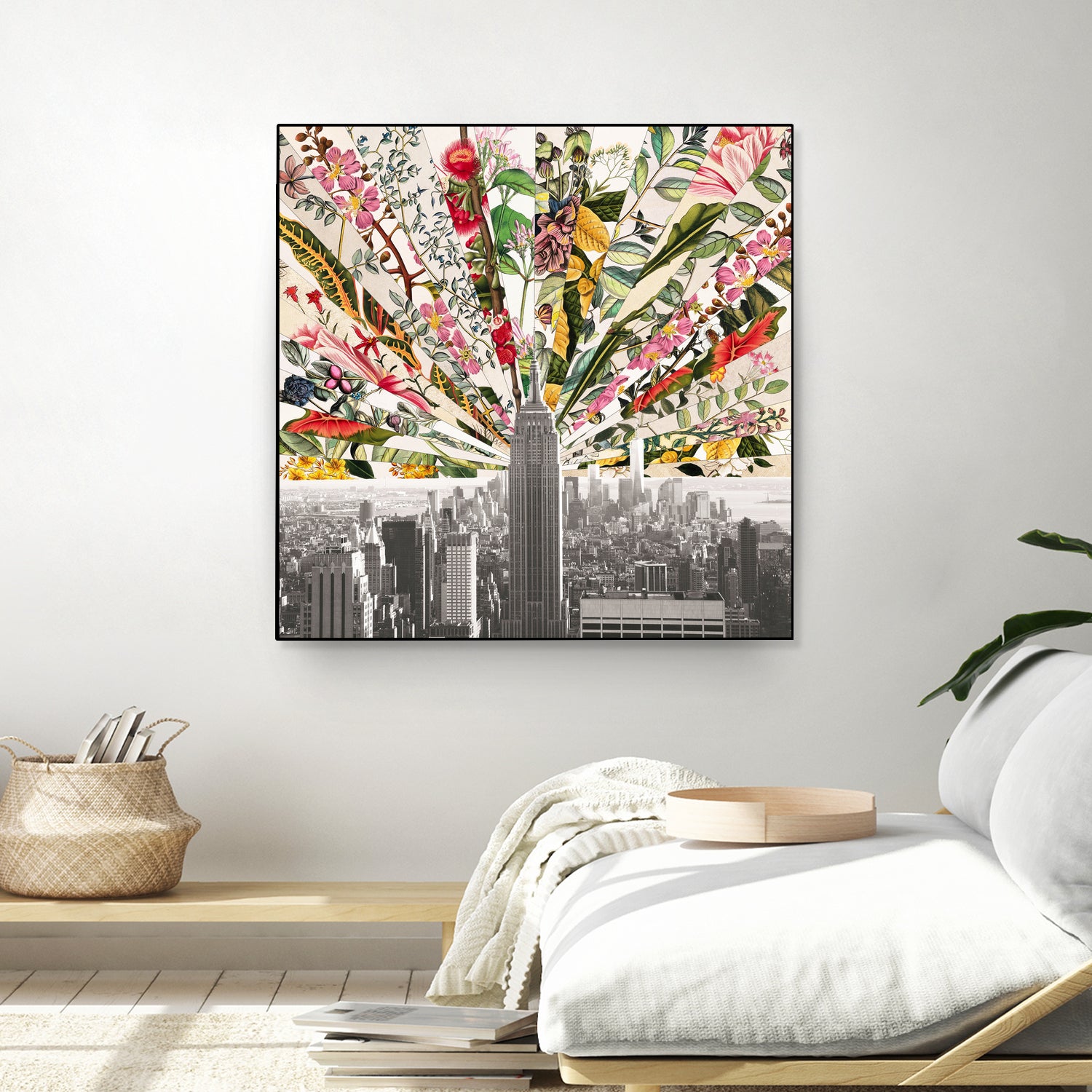 Vintage Blooming New York by Bianca Green on GIANT ART - gray photo manipulation