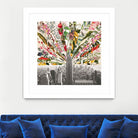 Vintage Blooming New York by Bianca Green on GIANT ART - gray photo manipulation