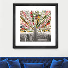 Vintage Blooming New York by Bianca Green on GIANT ART - gray photo manipulation