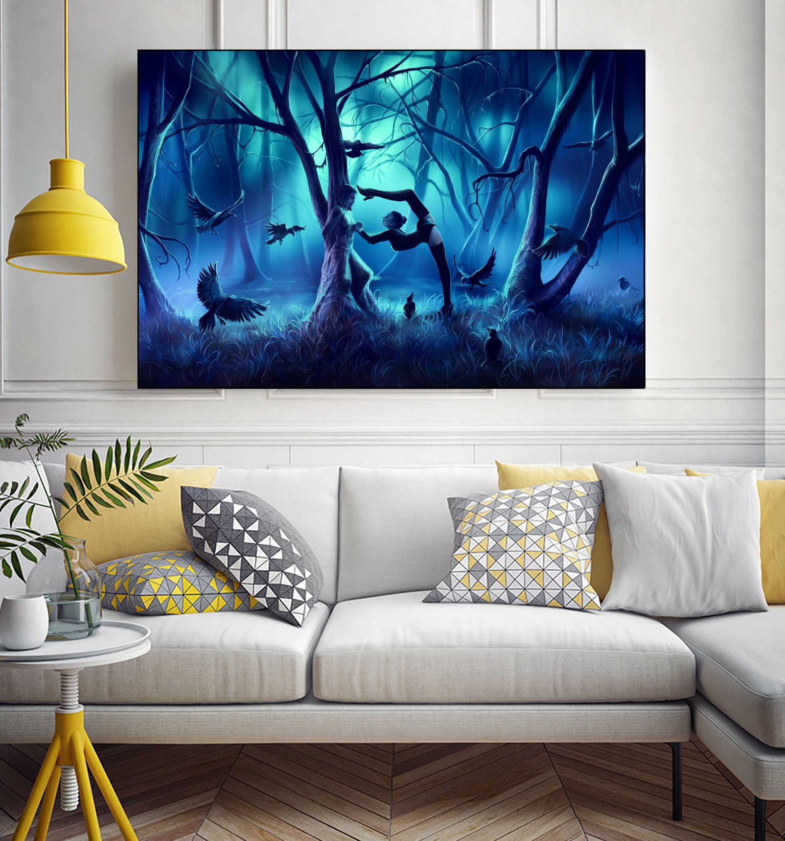 SCORPIO-from-the-Dancing-Zodiac by Cyril Rolando on GIANT ART - blue digital painting