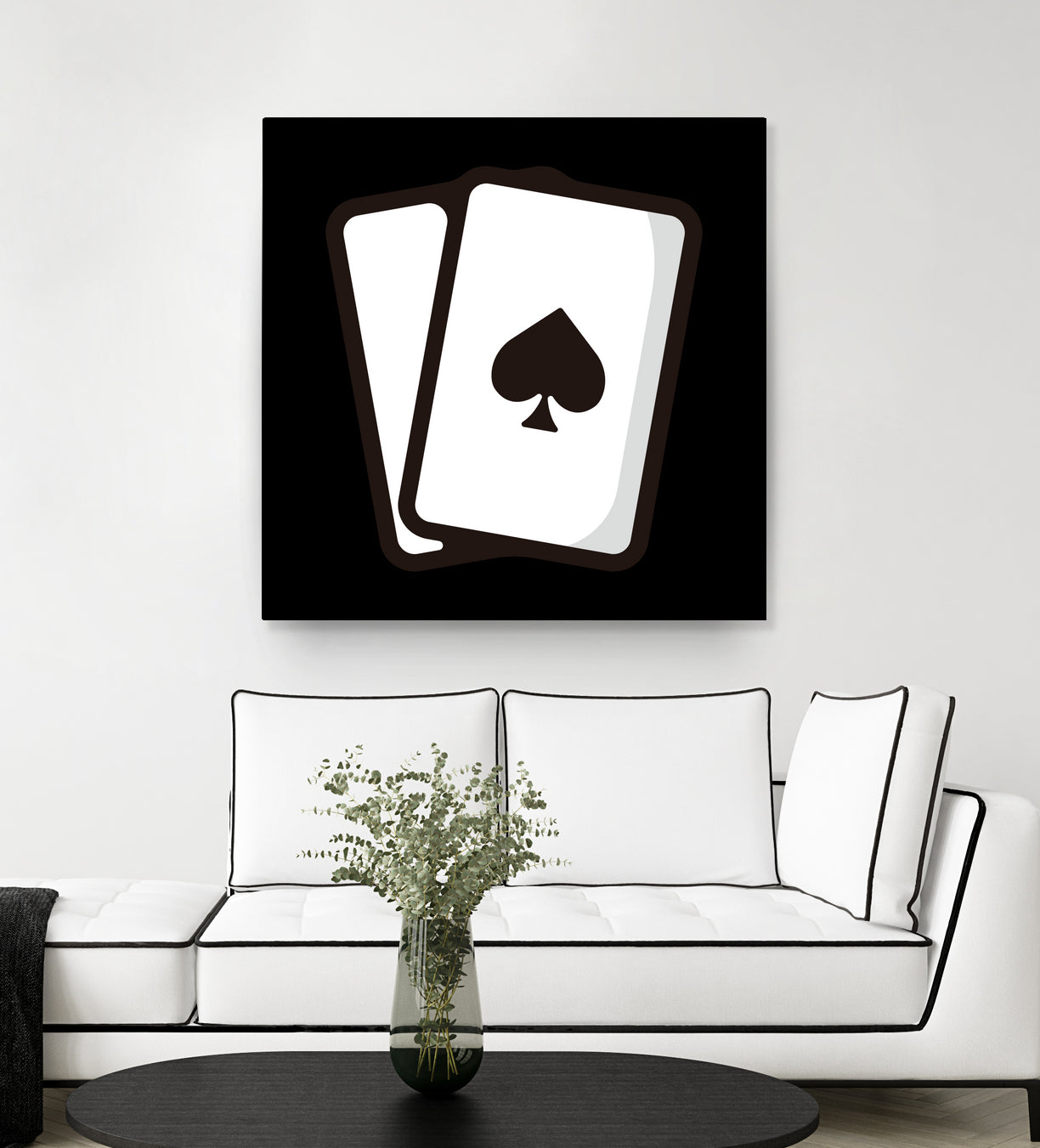 Playing card : Minimalistic icon series by Satoshi Kikyo on GIANT ART - white digital painting