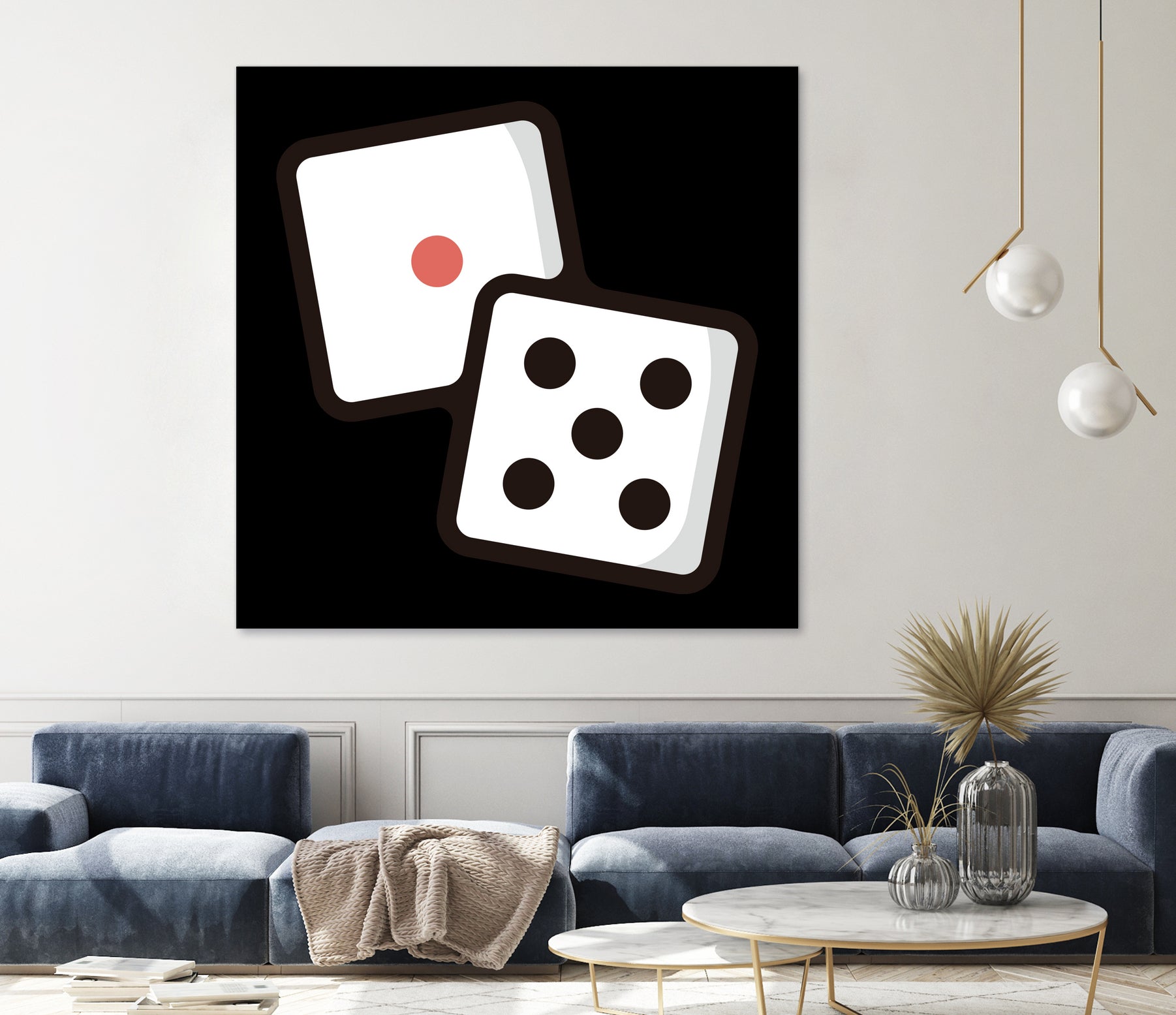 Dice : Minimalistic icon series by Satoshi Kikyo on GIANT ART - white digital painting