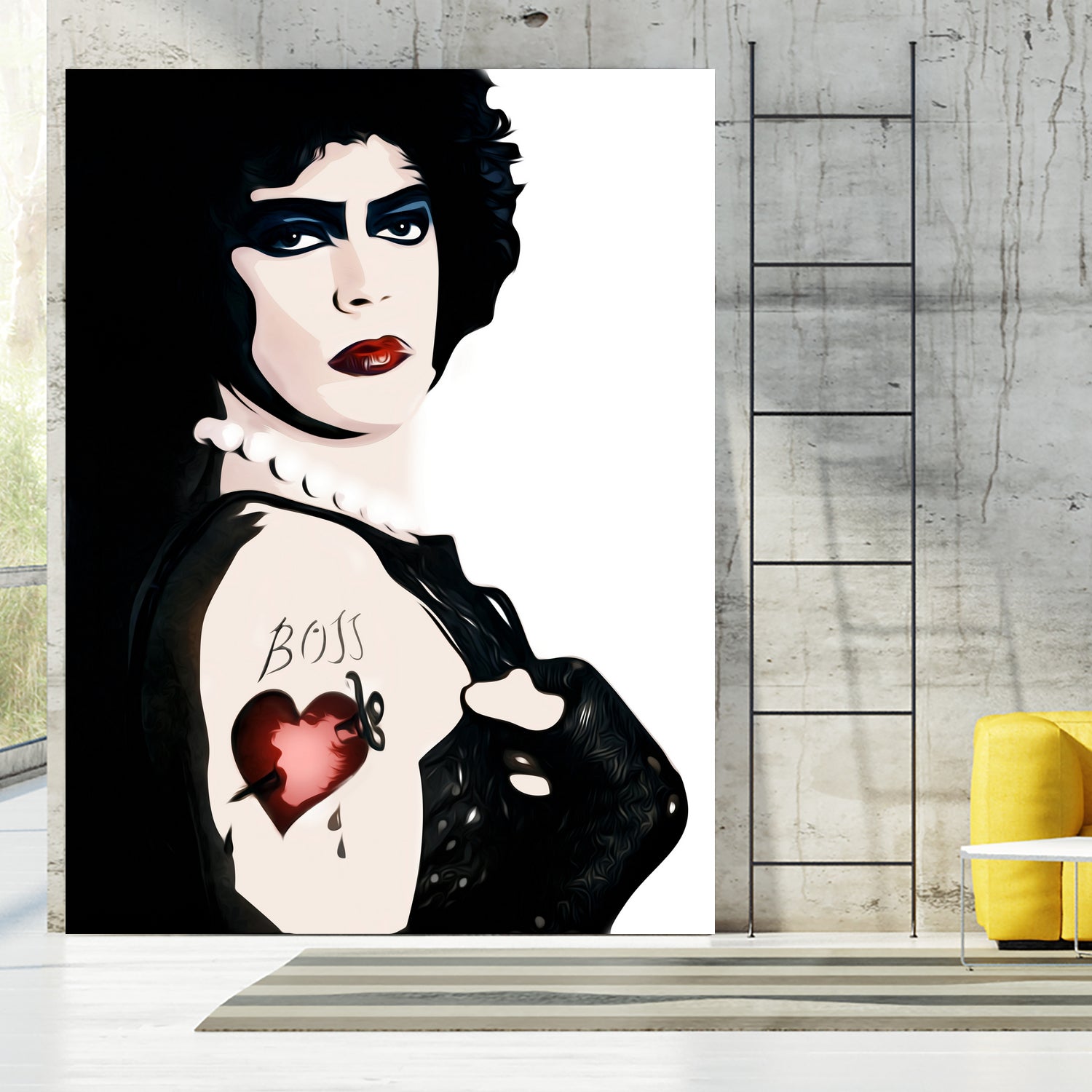 Dr Frank n Furter | Rocky Horror Picture Show by William Cuccio on GIANT ART - white digital painting