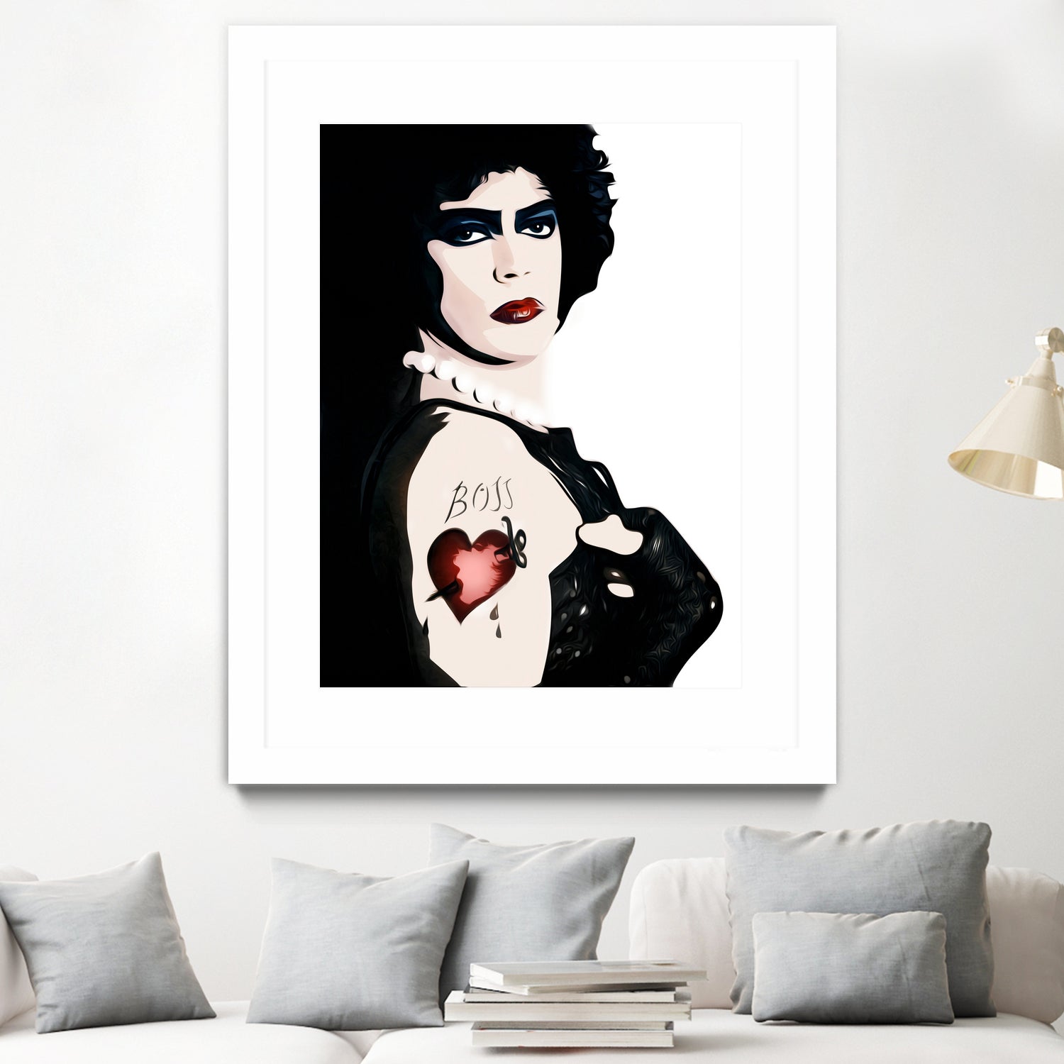 Dr Frank n Furter | Rocky Horror Picture Show by William Cuccio on GIANT ART - white digital painting