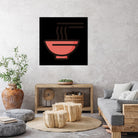 Ramen : Minimalistic icon series by Satoshi Kikyo on GIANT ART - red digital painting