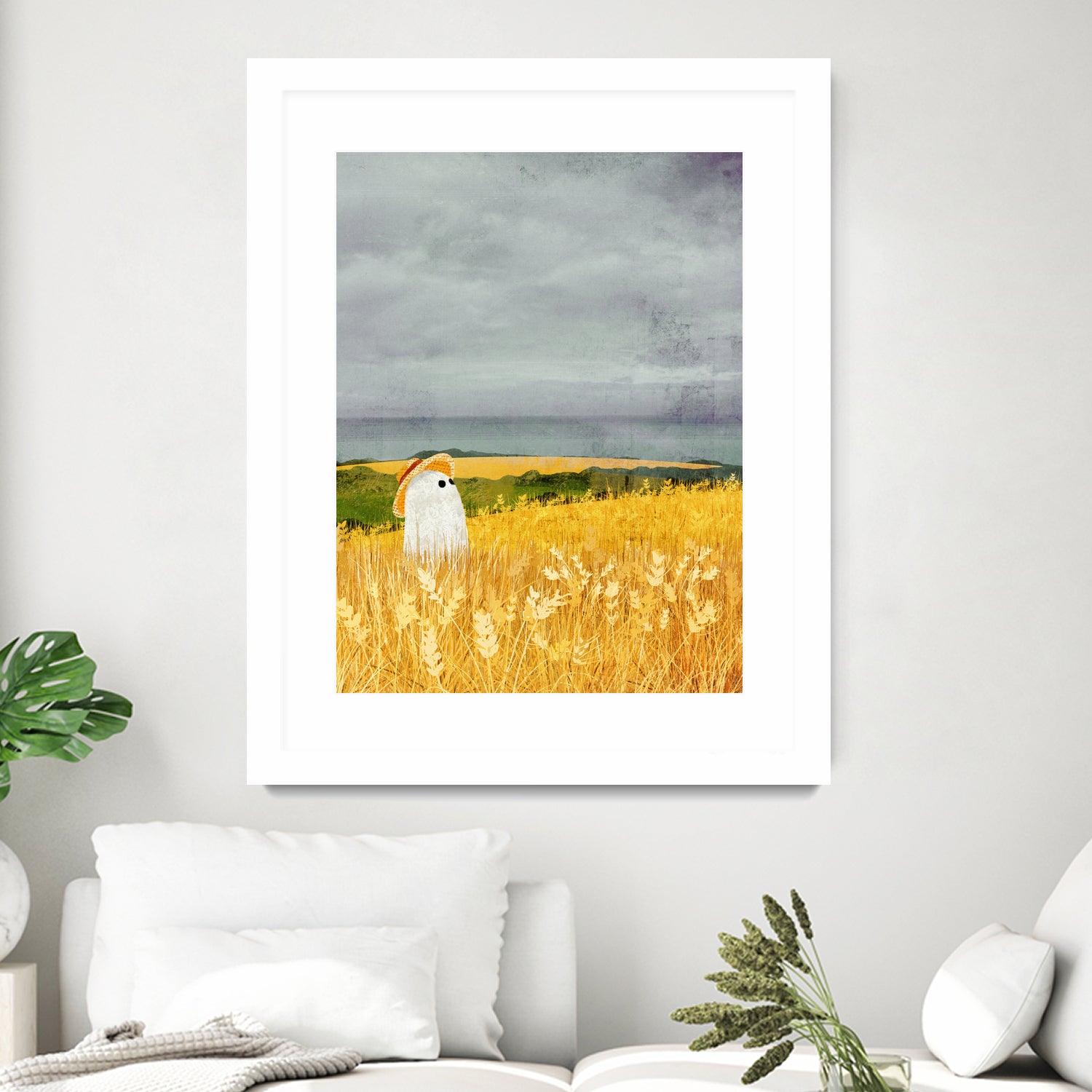 walter wheat grey sky by Katherine Blower on GIANT ART - gray digital painting