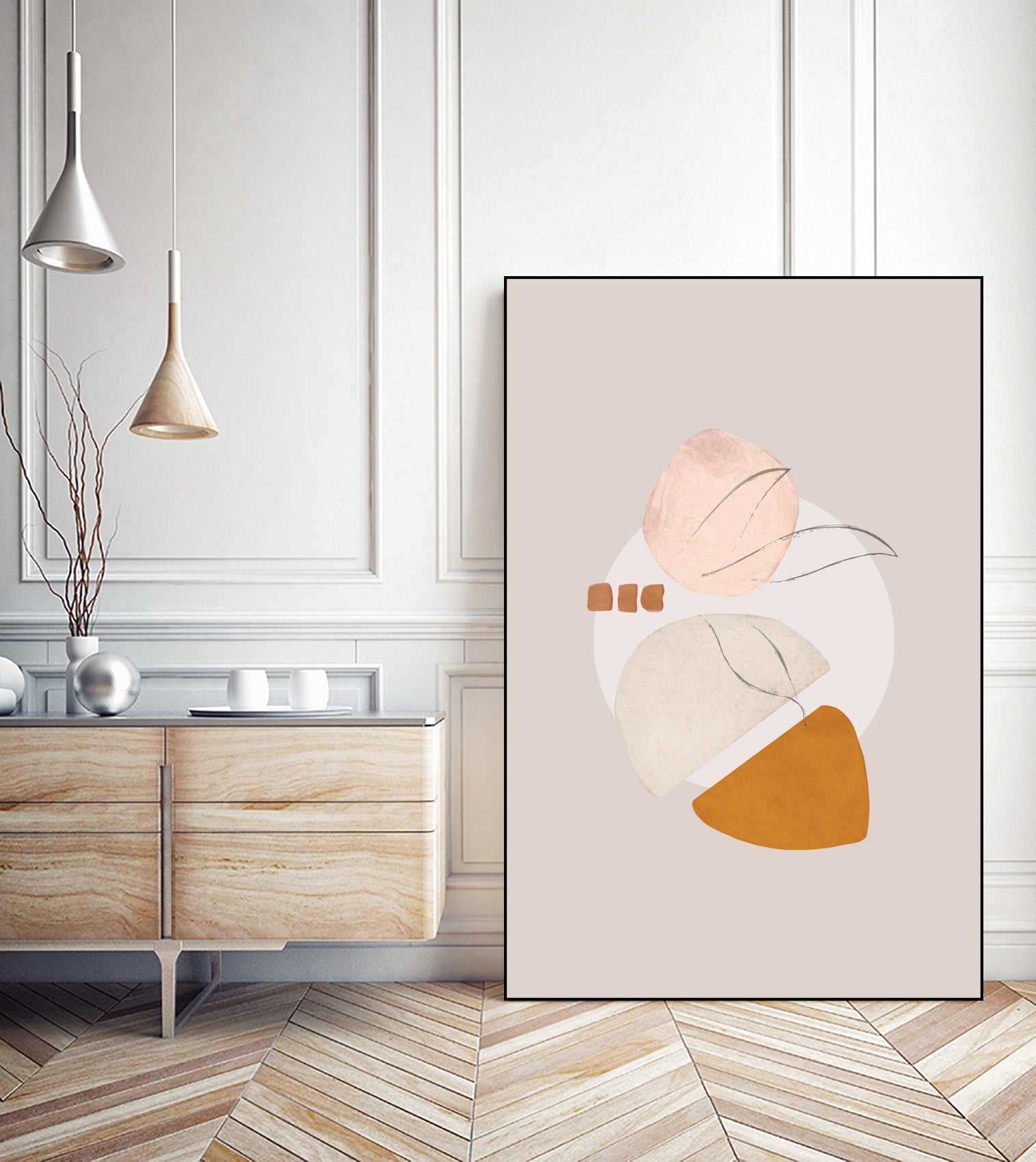 Abstract Study 010 by Studio North on GIANT ART - brown digital painting