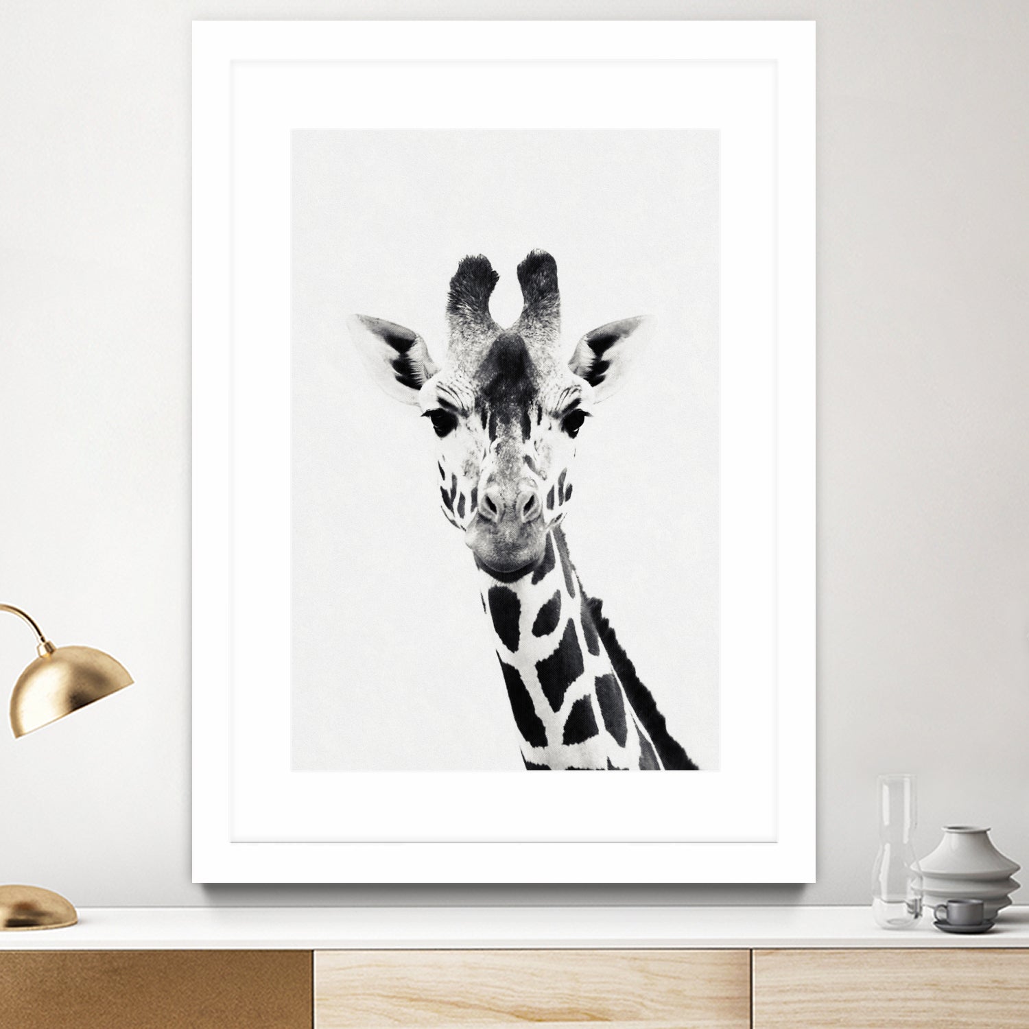 Giraffe by Menelaos Trompoukis on GIANT ART - white digital painting