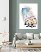 Venice, CA by Heather Perry on GIANT ART - gray mixed media