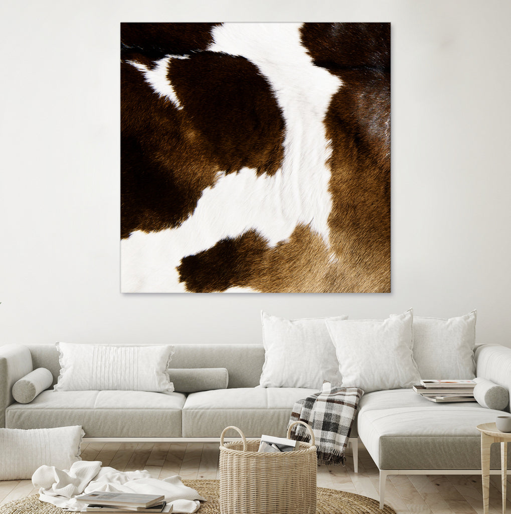 Beautiful Highland Cow Cowhide by Neli Dimitrova on GIANT ART - brown photo manipulation