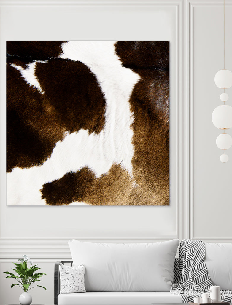 Beautiful Highland Cow Cowhide by Neli Dimitrova on GIANT ART - brown photo manipulation