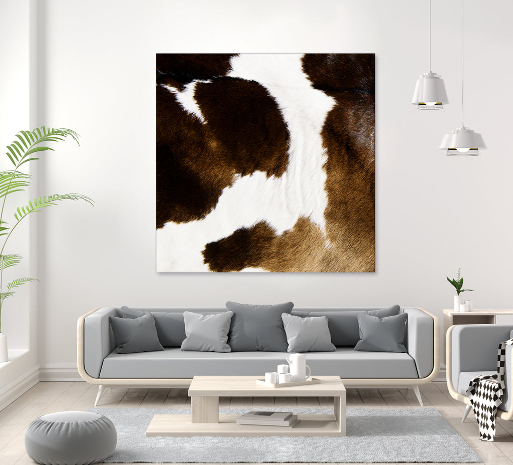 Beautiful Highland Cow Cowhide by Neli Dimitrova on GIANT ART - brown photo manipulation