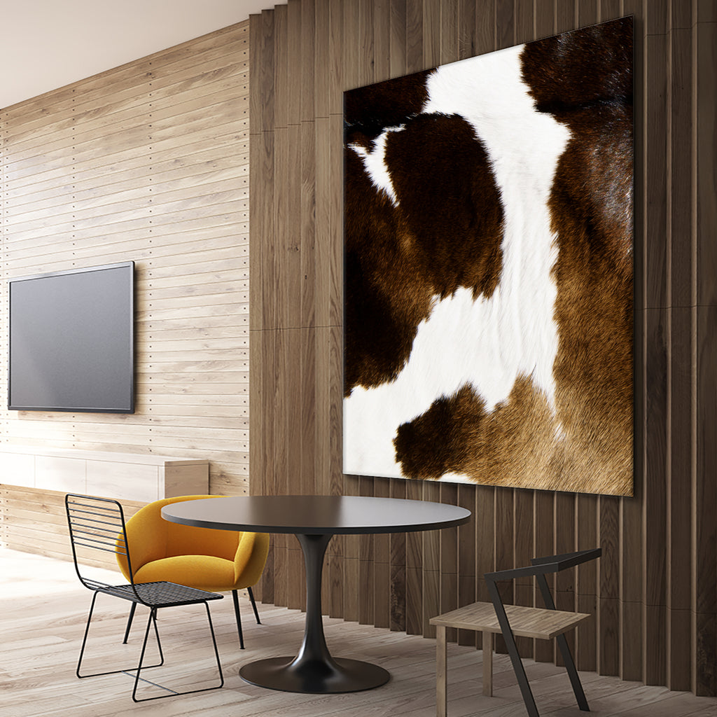 Beautiful Highland Cow Cowhide by Neli Dimitrova on GIANT ART - brown photo manipulation