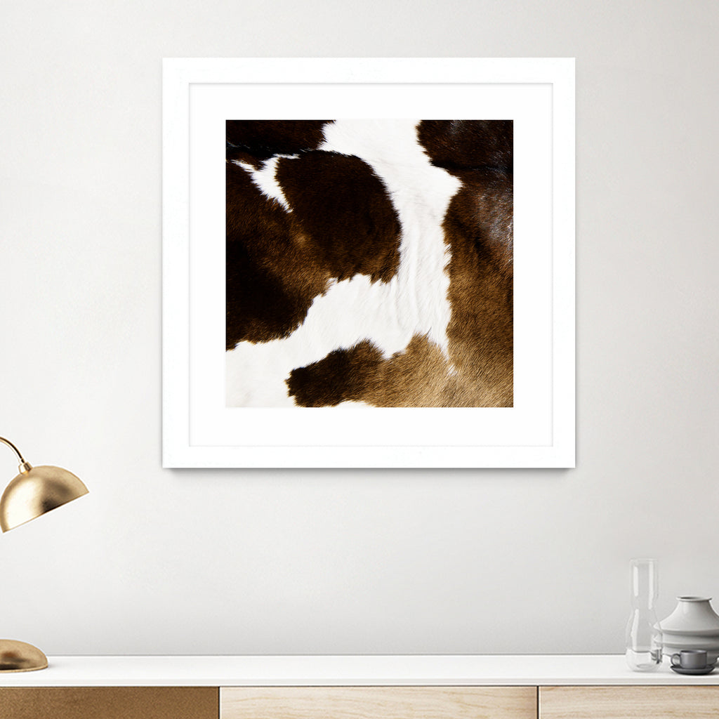 Beautiful Highland Cow Cowhide by Neli Dimitrova on GIANT ART - brown photo manipulation