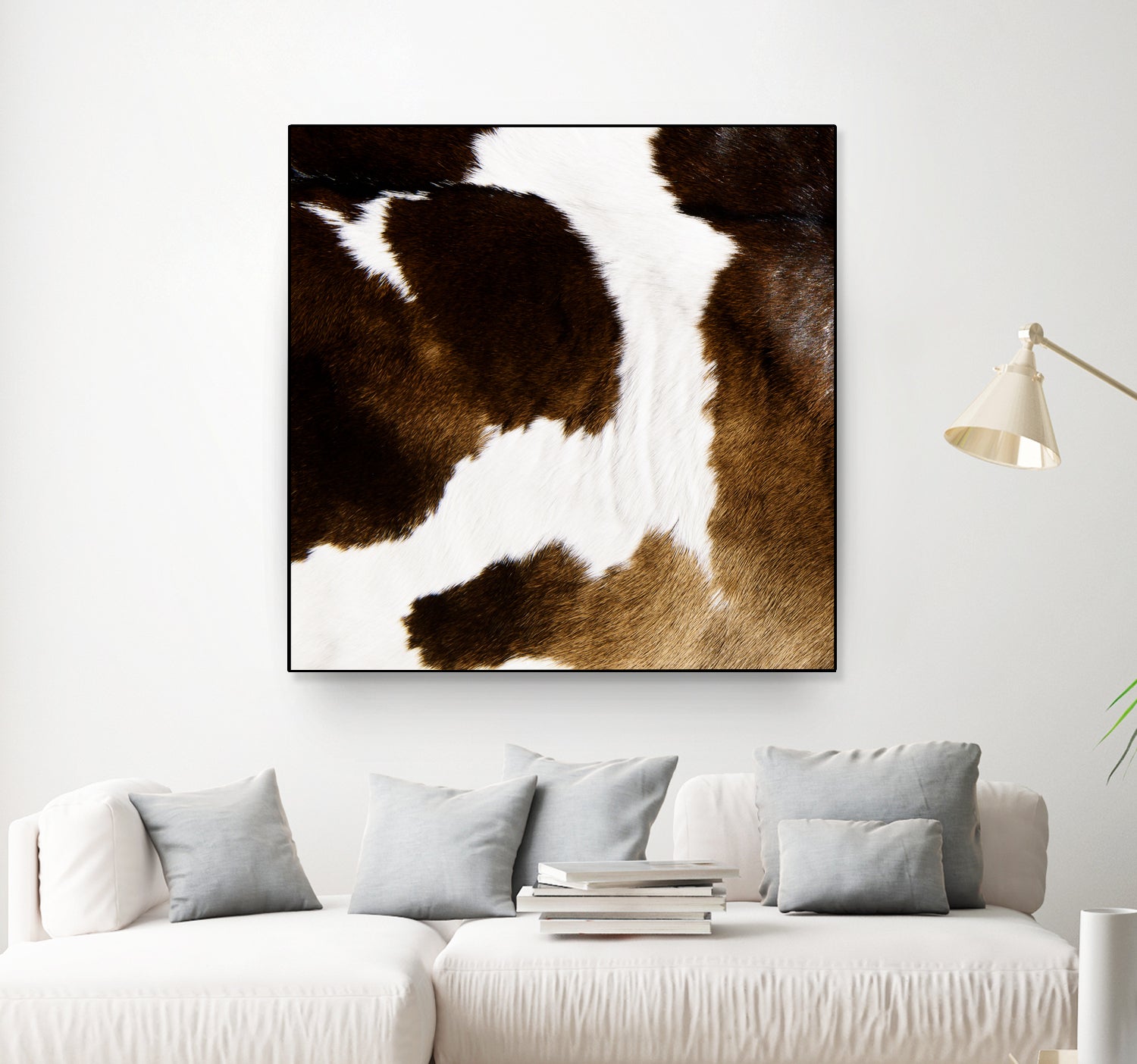 Beautiful Highland Cow Cowhide by Neli Dimitrova on GIANT ART - brown photo manipulation