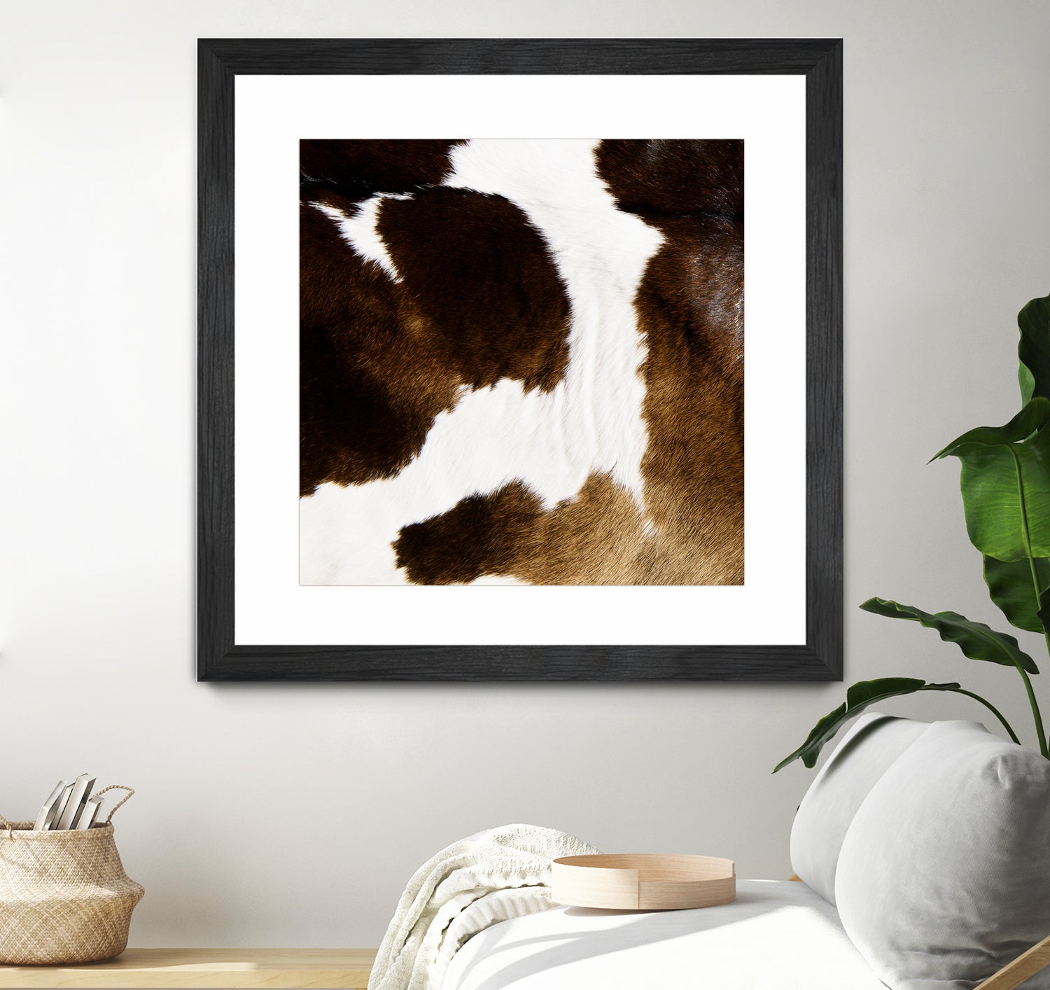 Beautiful Highland Cow Cowhide by Neli Dimitrova on GIANT ART - brown photo manipulation