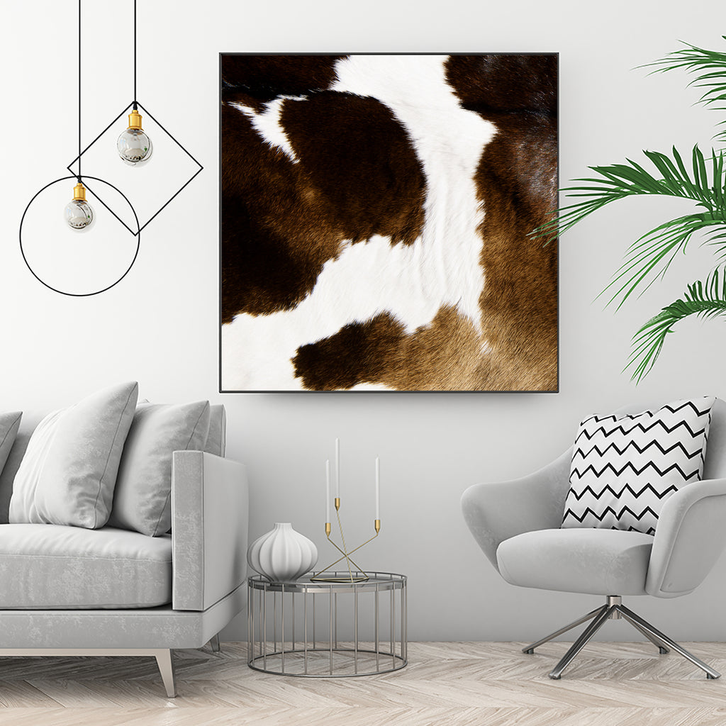 Beautiful Highland Cow Cowhide by Neli Dimitrova on GIANT ART - brown photo manipulation