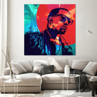 Kanye West by Nikita Abakumov on GIANT ART - red digital painting