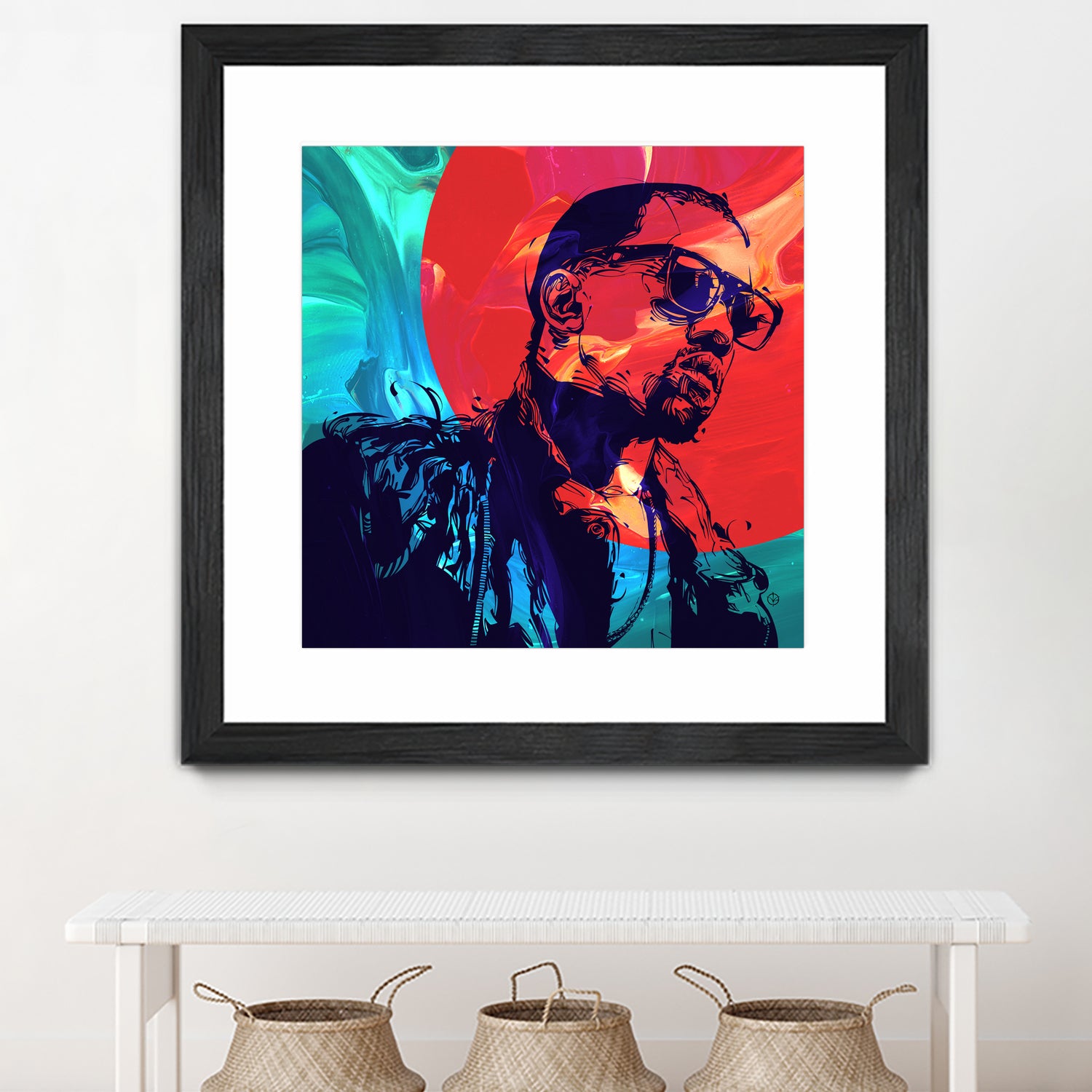 Kanye West by Nikita Abakumov on GIANT ART - red digital painting