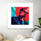 Kanye West by Nikita Abakumov on GIANT ART - red digital painting