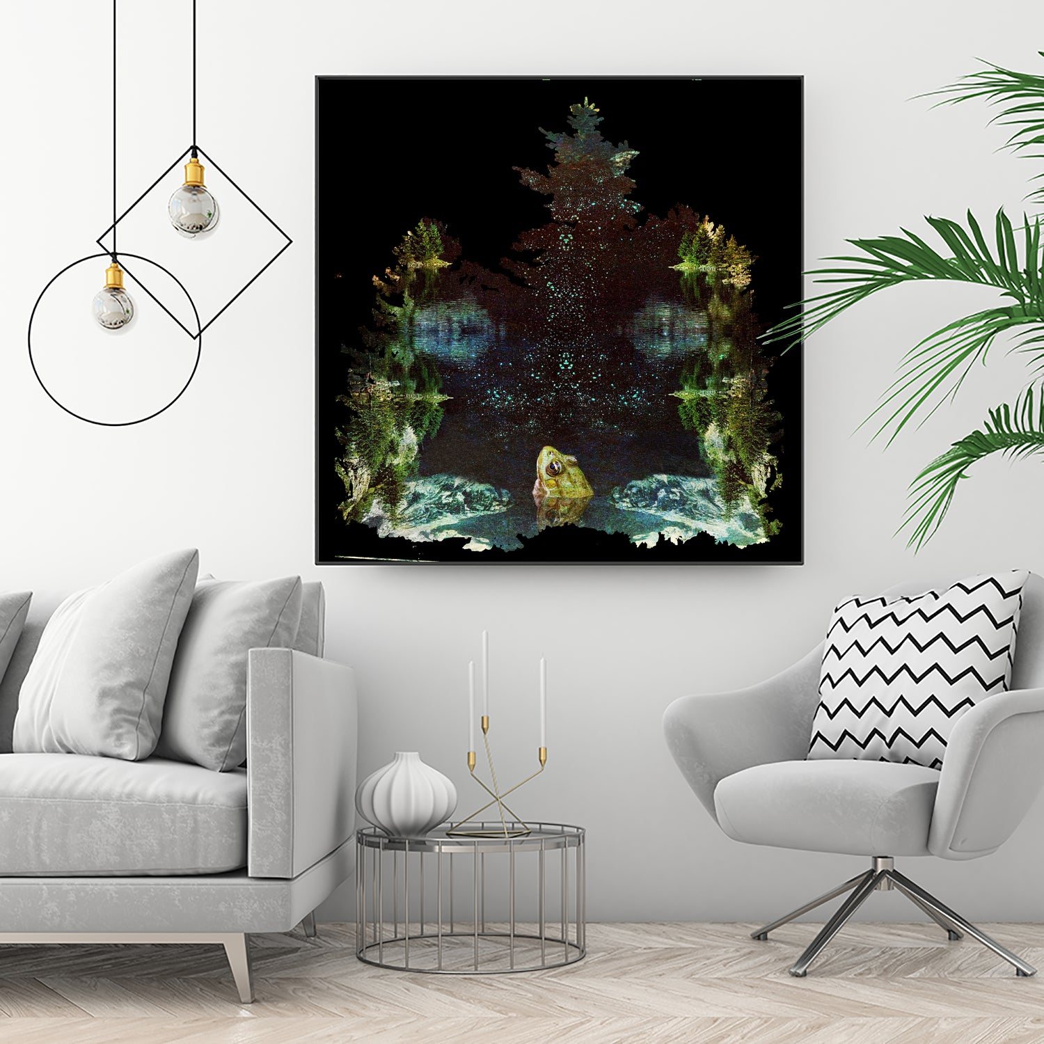 Black River by Linda Luttinger on GIANT ART - green digital painting