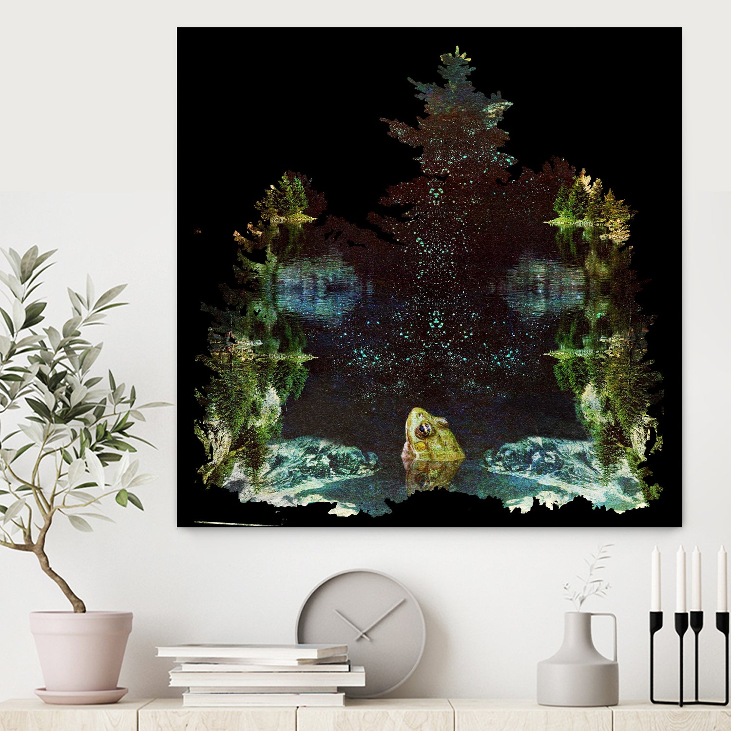 Black River by Linda Luttinger on GIANT ART - green digital painting