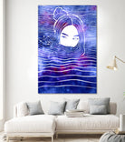 Nereid LXIX by Stevyn Llewellyn on GIANT ART - blue digital painting