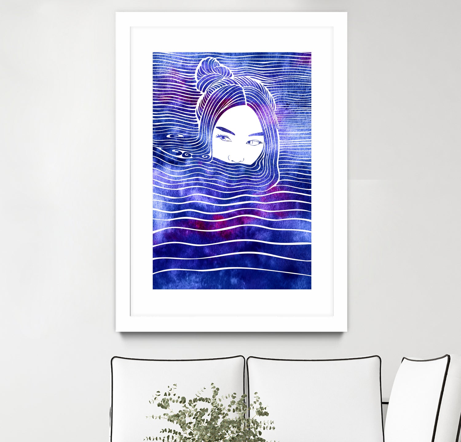 Nereid LXIX by Stevyn Llewellyn on GIANT ART - blue digital painting