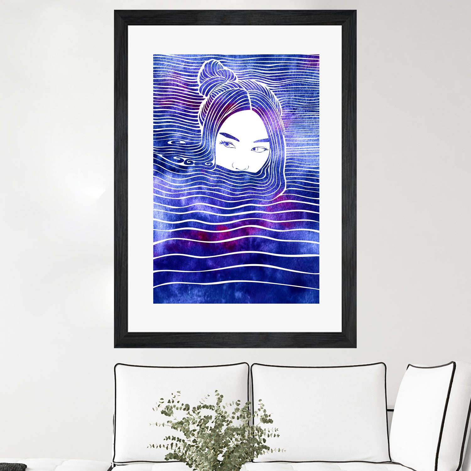 Nereid LXIX by Stevyn Llewellyn on GIANT ART - blue digital painting