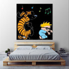 calvin and hobbes by alwan hatim on GIANT ART - white character design