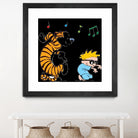 calvin and hobbes by alwan hatim on GIANT ART - white character design