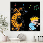 calvin and hobbes by alwan hatim on GIANT ART - white character design