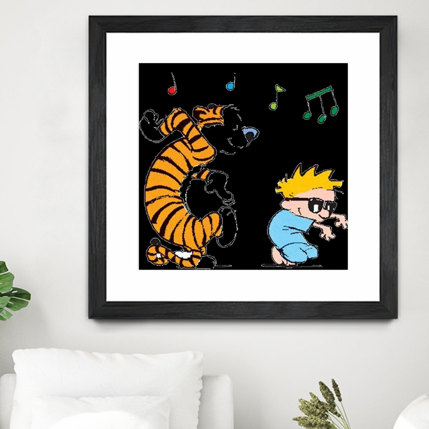 calvin and hobbes by alwan hatim on GIANT ART - white character design