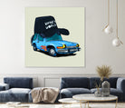 rideOrama wayne´s World by Camilo Suarez on GIANT ART - blue digital painting